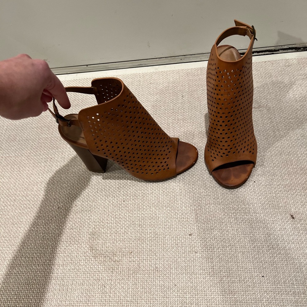 Francesca’s caramel heels. 7.5. So comfy!